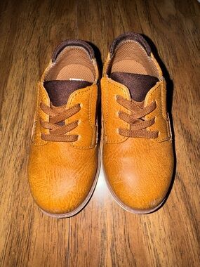 Mix No. 6 Toddler Tan Lace-Up Dress Shoes 8W
